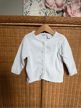 White Girl Knit Button-Up Cardigan
